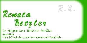 renata metzler business card